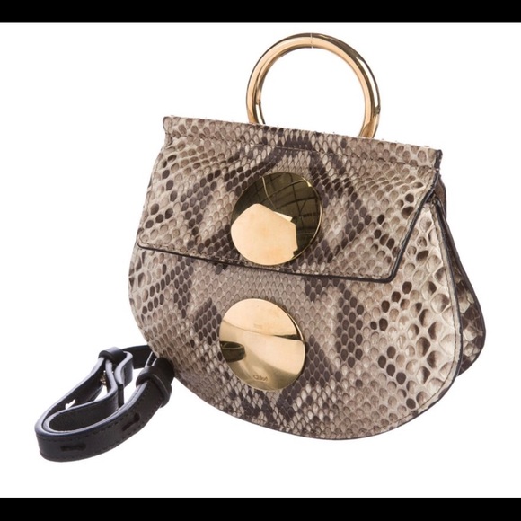 Chloe Python Mini Faye Bag - Picture 2 of 8